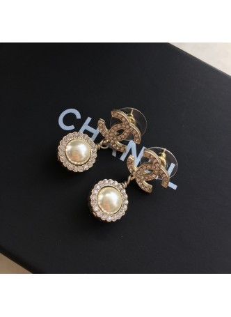  Fake Chanel Jewelry Brushed Gold Earrings RB548